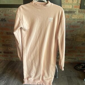 Adidas Light Pink Sweatshirt Dress
